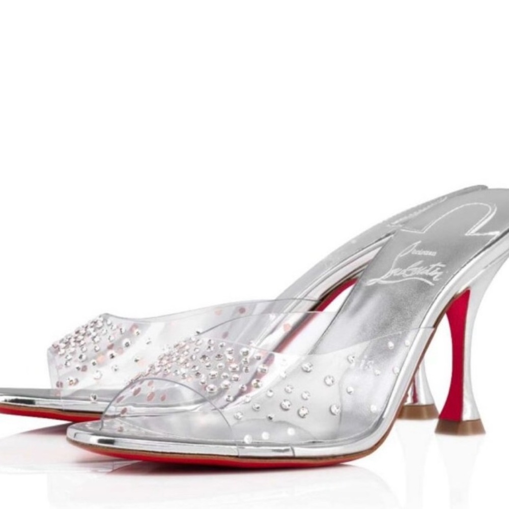 Christian Louboutin DEGRAMULE STRASS 85
Crystal Mules Sandals Heels Shoes